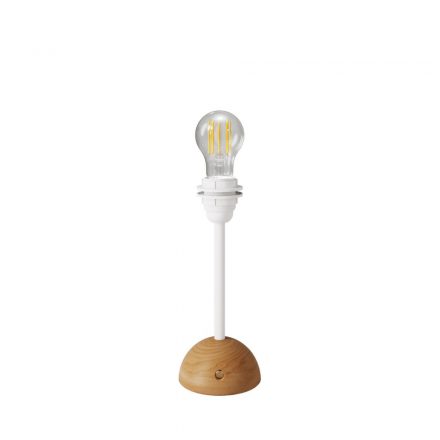  Portable and rechargeable Cabless12 lamp with drop bulb, suitable for lampshades