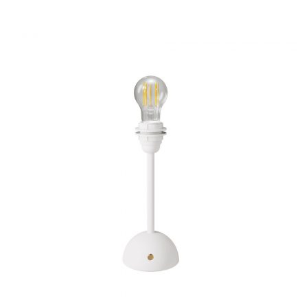  Portable and rechargeable Cabless12 lamp with drop bulb, suitable for lampshades