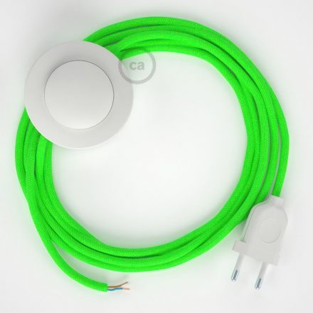  Connection Base, RF06 neon green rayon 3 m. Off switch and plug color.