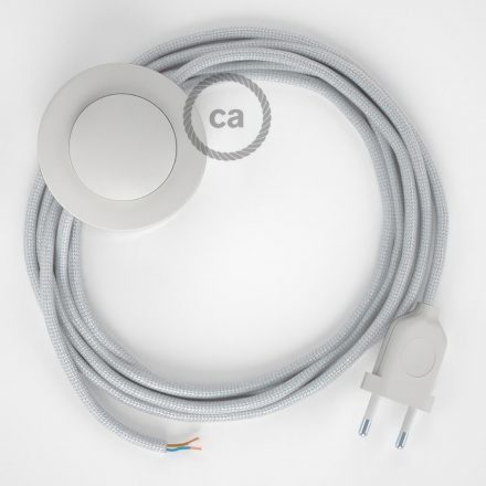  Connection base, RM02 silver rayon 3 m. Off switch and plug color.