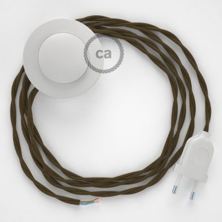  Connection base, TC13 Brown Cotton 3 m. Off switch and plug color.