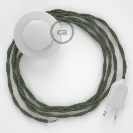  Connection Base, TC63 Green Gray Cotton 3 m. Off switch and plug color.