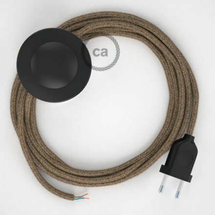  Connection base, RS82 brown cotton and natural canvas 3 m. Choose the color of the switch and connector.