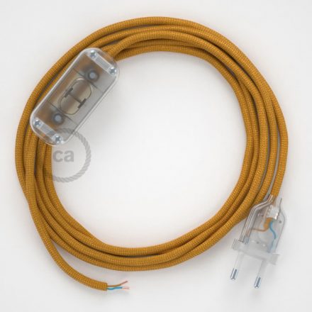  Lamp wiring, RM05 Gold Rayon 1.80 m. Choose the color of the switch and connector.