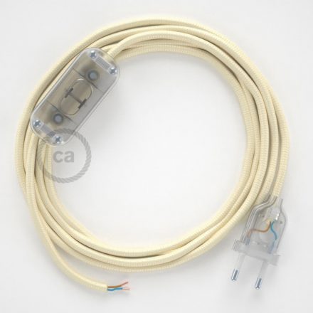  Lamp wiring, RM00 Ivory Rayon 1.80 m. Choose the color of the switch and connector.