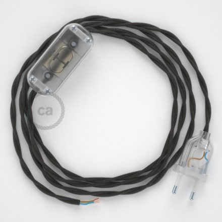  Lamp wiring, TM26 Dark Gray Rayon 1.80 m. Choose the color of the switch and connector.