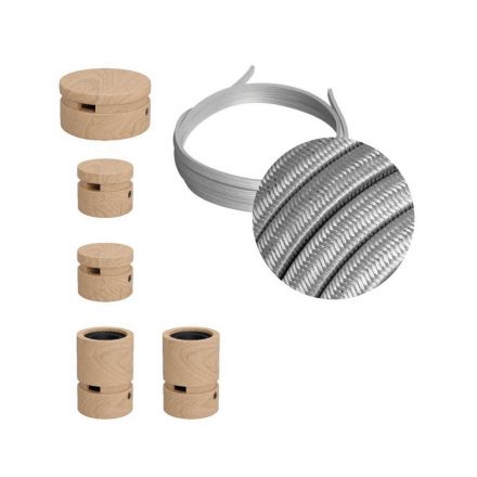  Filé System Wiggle Kit - with 3 meter light cable and 5 indoor wooden components