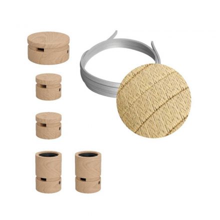  Filé System Wiggle Kit - with 3 meter light cable and 5 indoor wooden components