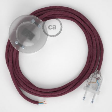  Connection base, RC32 Burgundy Cotton 3 m. Choose the color of the switch and connector.