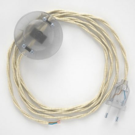  Connection base, TM00 Ivory Rayon 3 m. Choose the color of the switch and connector.