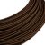 Extra low voltage power cable with silk effect fabric coating, brown RM13 - 50 m