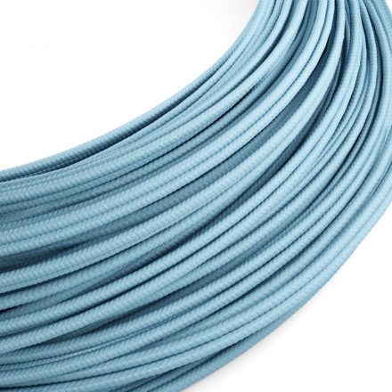 Extra low voltage power cable coated with silk material Light blue RM17 - 50 m