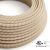  Round Electrical Cable 150ft (45.72m) Roll RD51 Stripes Ancient Pink Cotton and Natural Linen - UL Listed