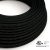  Round Electrical Cable 150ft (45.72m) Reel RL04 Gloss Black Rayon - UL Listed