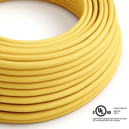  Round Electrical Cable 150ft (45.72m) Reel RM10 Yellow Rayon - UL Listed