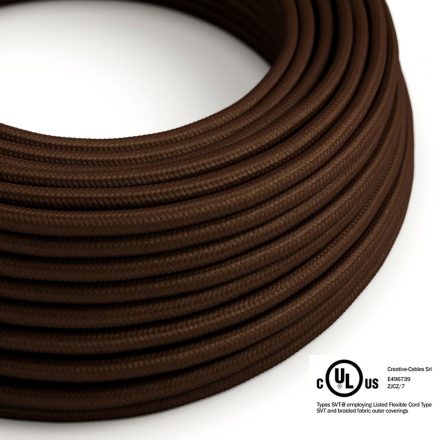 Round Electrical Cable 150ft (45.72m) Reel RM13 Brown Rayon - UL Listed