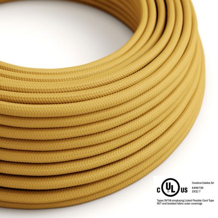  Round Electrical Cable 150ft (45.72m) Reel RM25 Mustard Rayon - UL Listed