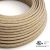  Round Electrical Cable 150 ft (45.72 m) Reel RS82 Shiny Rust Cotton and Natural Linen - UL Listed