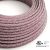  Round Electrical Cable 150 ft (45.72 m) Reel RS83 Shimmer Burgundy Cotton and Natural Linen - UL Listed