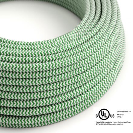  Round Electrical Cable 150 ft (45.72 m) Reel RZ06 ZigZag Green Rayon - UL Listed