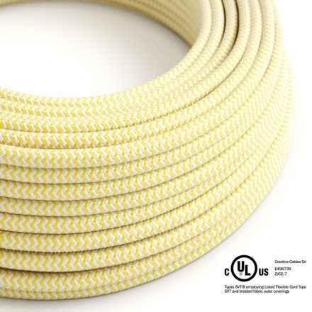  Round Electrical Cable 150 ft (45.72 m) Reel RZ10 ZigZag Yellow Rayon - UL Listed