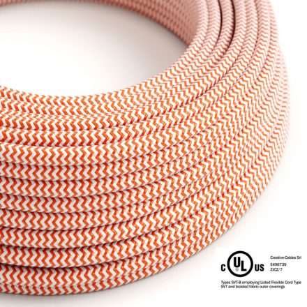  Round Electrical Cable 150 ft (45.72 m) Reel RZ15 ZigZag Orange Rayon - UL Listed