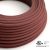  Round Electrical Cable 150 ft (45.72 m) Reel RZ28 ZigZag Fire Red and Gray Cotton - UL Listed