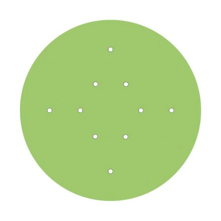  400 mm diameter round pre-drilled panel for Rose-One system