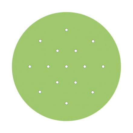  400 mm diameter round pre-drilled panel for Rose-One system