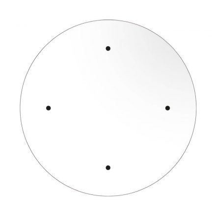  400 mm diameter round pre-drilled panel for Rose-One system