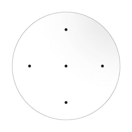  400 mm diameter round pre-drilled panel for Rose-One system