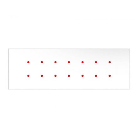  Square panel for pre-drilled Rose-One, width 675 mm, length 225 mm