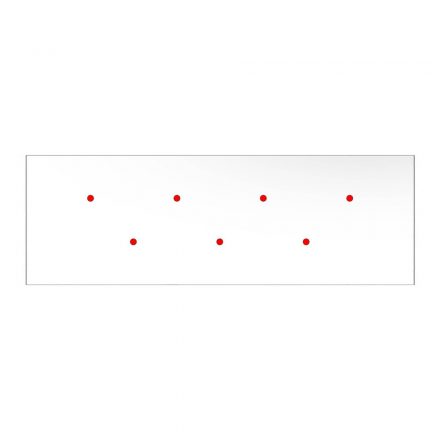  Square panel for pre-drilled Rose-One, width 675 mm, length 225 mm