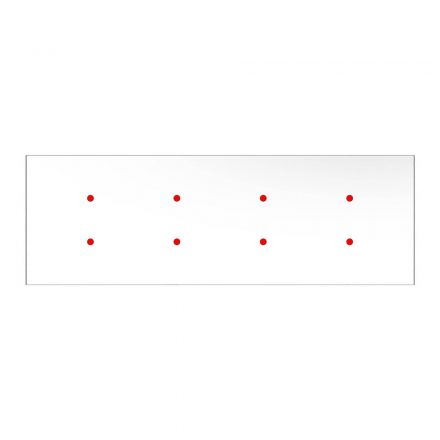  Square panel for pre-drilled Rose-One, width 675 mm, length 225 mm