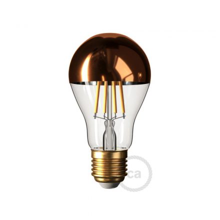  Copper Half Sphere Drop A60 LED bulb 7W 806Lm E27 2700K adjustable