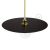  Ellepì Oversized Painted Iron Plate for Suspension, 40 cm Diameter - Made in Italy Black