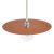  Ellepì Oversized Painted Iron Plate for Suspension, 40 cm Diameter - Made in Italy Copper