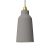  Ceramic Lampshade Bottle, Materia Collection - Made in Italy Cement Effect-White