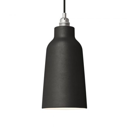  Ceramic Lampshade Bottle, Materia Collection - Made in Italy Black