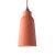  Ceramic Lampshade Bottle, Materia Collection - Made in Italy Striped Coral-White