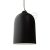  BELL XL CERAMIC LAMP SHADE FOR SUSPENSION - MADE IN ITALY BLACK