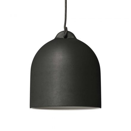  BELL M CERAMIC LAMP SHADE FOR SUSPENSION - MADE IN ITALY SLATE-WHITE