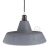  INDUSTRIAL CERAMIC LAMP SHADE FOR SUSPENSION - MADE IN ITALY CEMENT EFFECT-WHITE