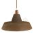  INDUSTRIAL CERAMIC LAMP SHADE FOR SUSPENSION - MADE IN ITALY CORTEN EFFECT-WHITE