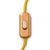  Built-in single-pole switch Creative Switch brushed copper