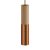  Tub-E14, Wood And Metal Tube For Spotlight E14 Double Ring Lamp Holder