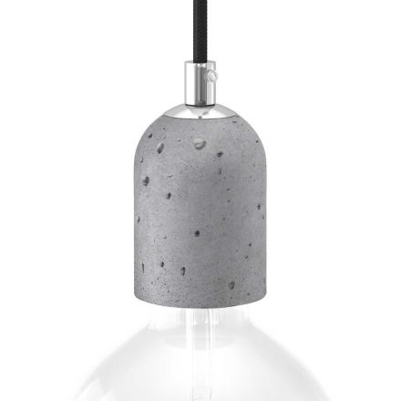  Cement E27 lamp holder set