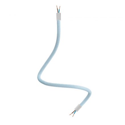  Kit Creative Flex flexible tube baby blue RM76 with textile lining and metal connectors