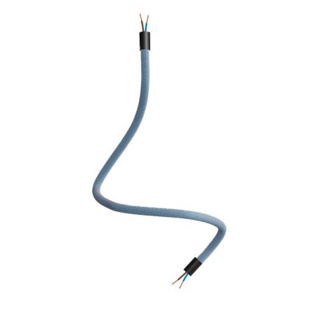  Kit Creative Flex flexible pipe petrol blue RM78 with textile lining and metal connectors