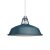  Dockyard Lampshade made of Enamelled Metal, with E27 Fixture, 38 cm Diameter Petrol Blue